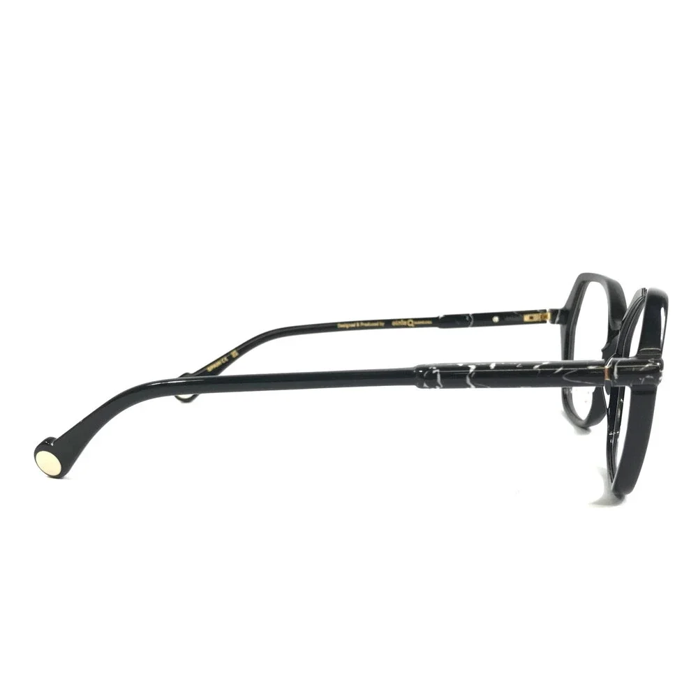 Etnia Barcelona Eyeglasses Frames CIANE BK Black Geometric Full Rim 53-15-138